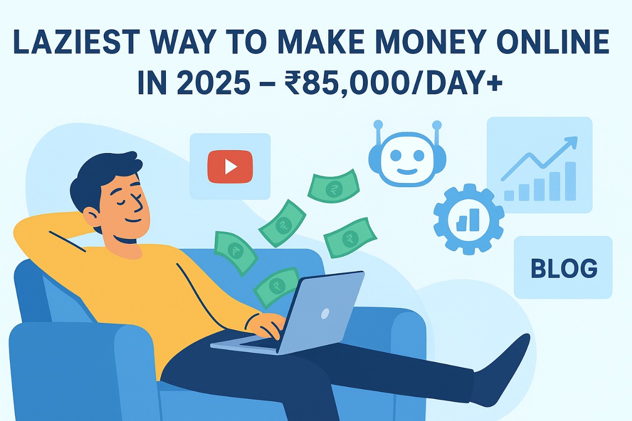 Laziest Way To Make Money Online In 2025 (₹85,000/day+)