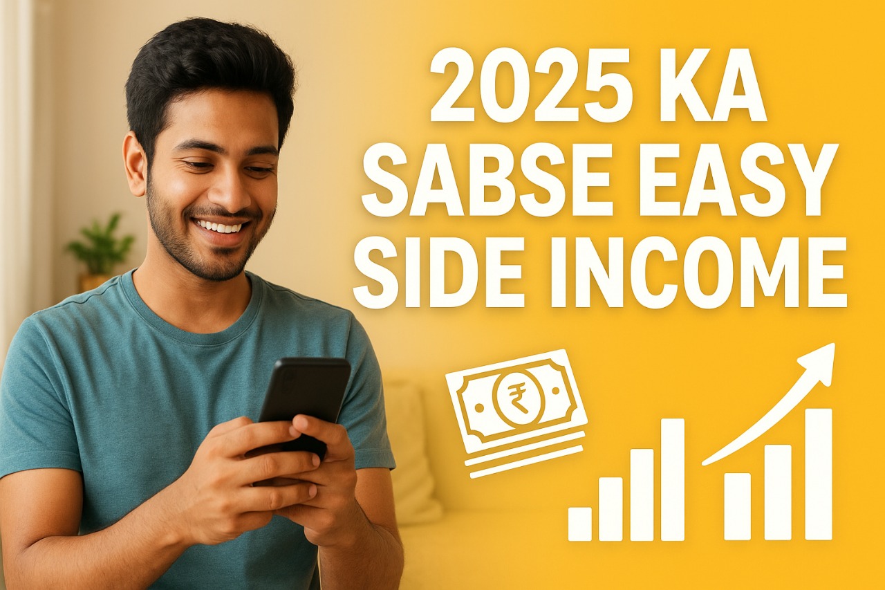 2025 Ka Sabse Easy Side Income: Mobile Se Zero Investment Me Start Kare