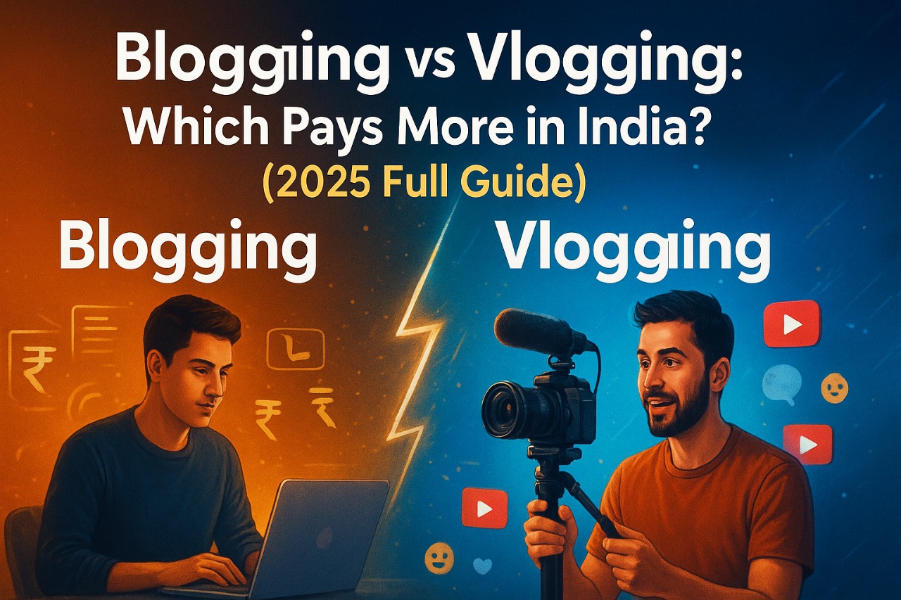 Blogging vs Vlogging: Which Pays More in India? 2025
