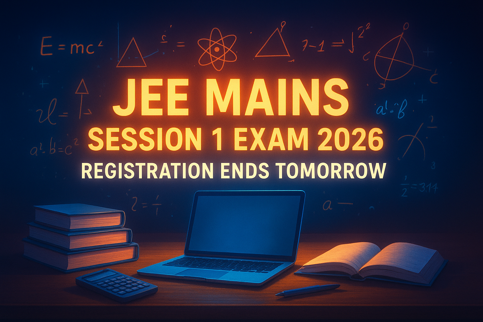 JEE Mains Session 1 Exam 2026: Registration Ends Tomorrow