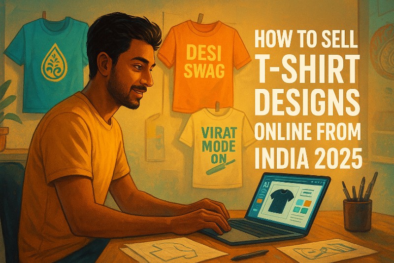 How to Sell T-Shirt Designs Online from India 2025