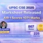 2025 Marksheet